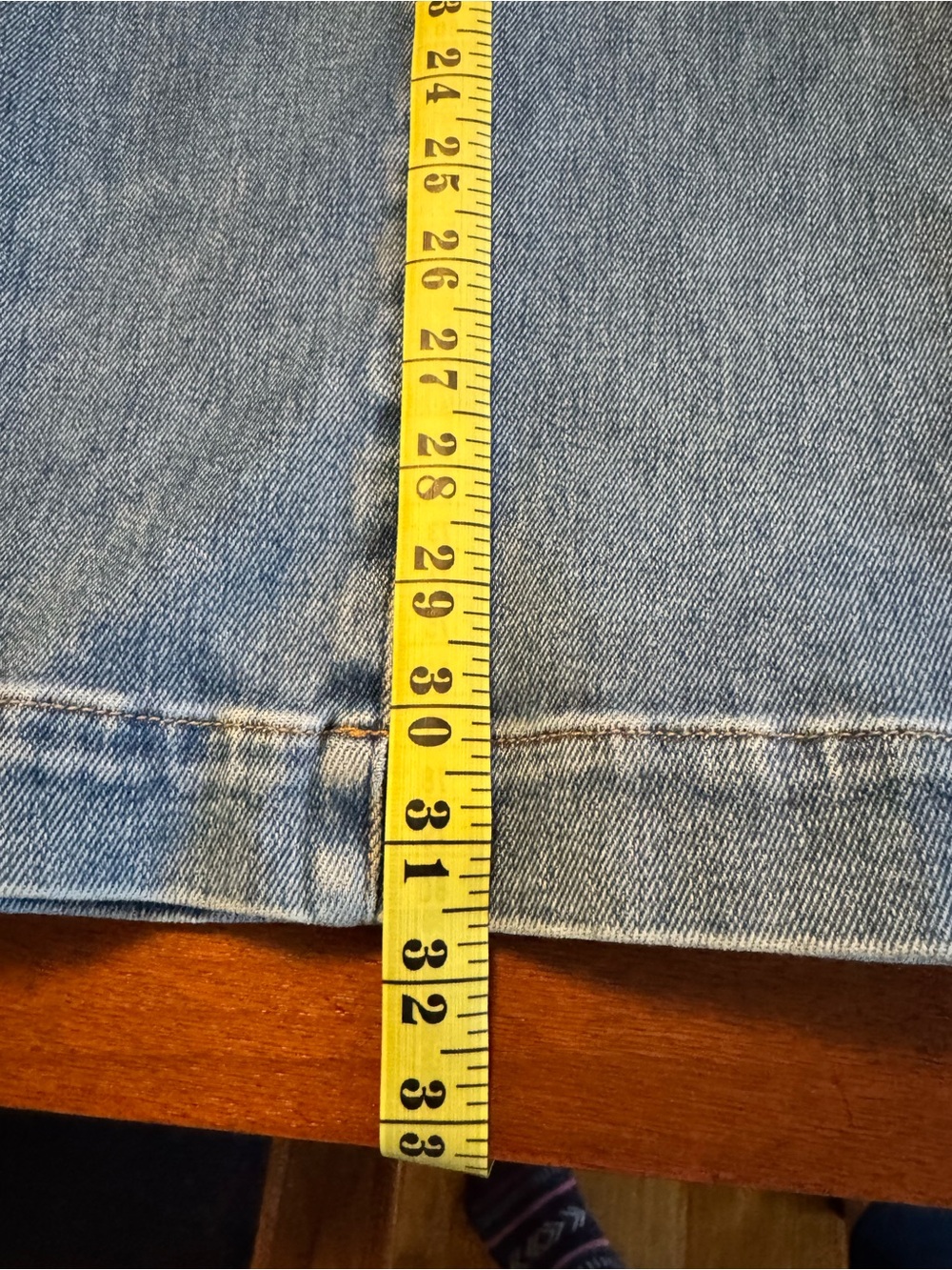 Flying Monkey Wide Leg Flare Jeans - Blue Denim - Picture 15 of 16